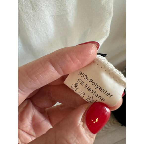 Micas Women's Large Backless See Through Long Sleeve Knitted White Cover Up - Picture 9 of 9